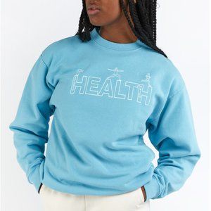 Health Sporty & Rich Health Crewneck Sweet Blue